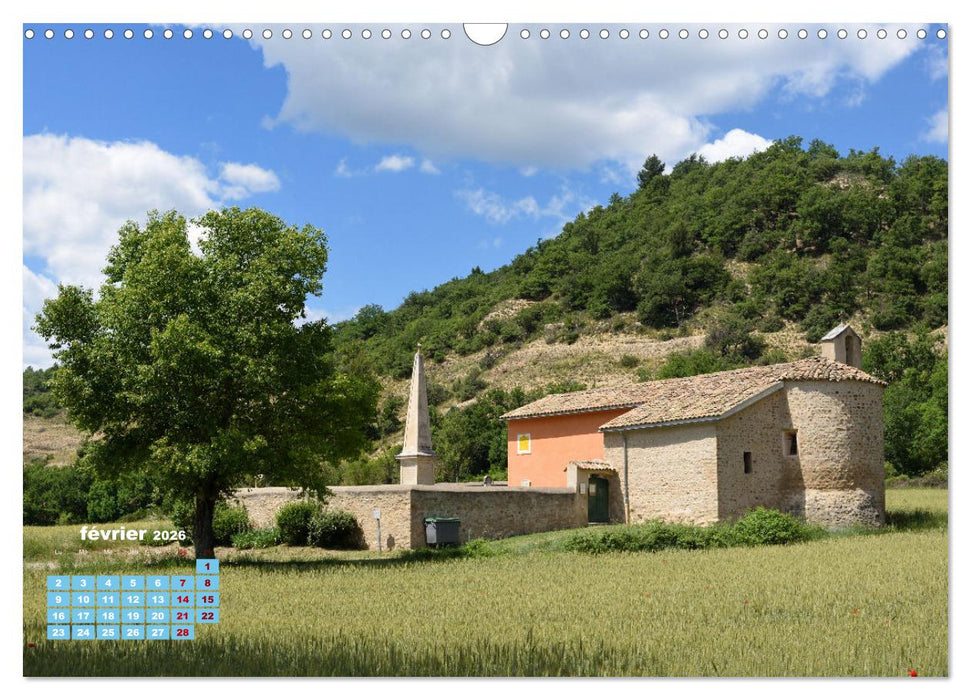 Chapelles historiques de Provence (CALVENDO Calendrier mensuel 2026)