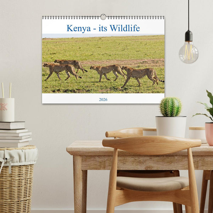 Kenya - its Wildlife (CALVENDO Monthly Calendar 2026)