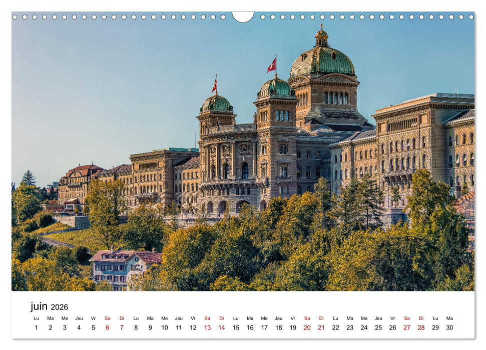 Visite de la Suisse (CALVENDO Calendrier mensuel 2026)