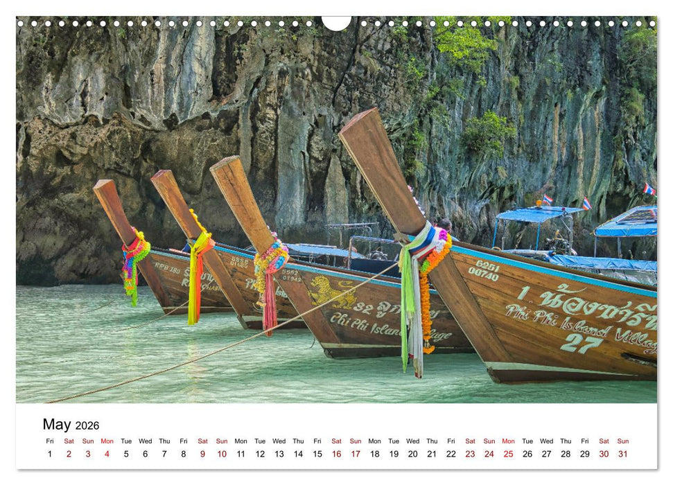Thailand's Island Paradise (CALVENDO Monthly Calendar 2026)
