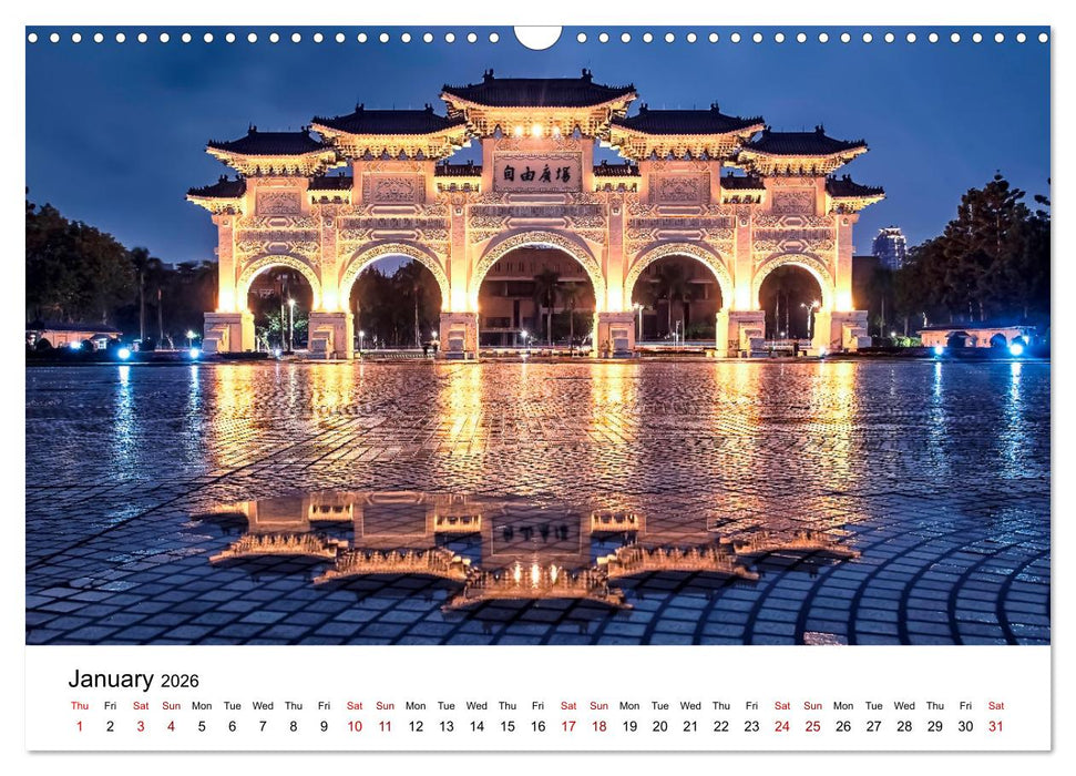 A Journey In Taipei (CALVENDO Monthly Calendar 2026)