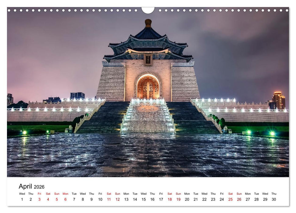 A Journey In Taipei (CALVENDO Monthly Calendar 2026)