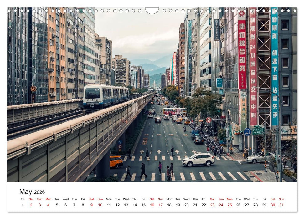 A Journey In Taipei (CALVENDO Monthly Calendar 2026)