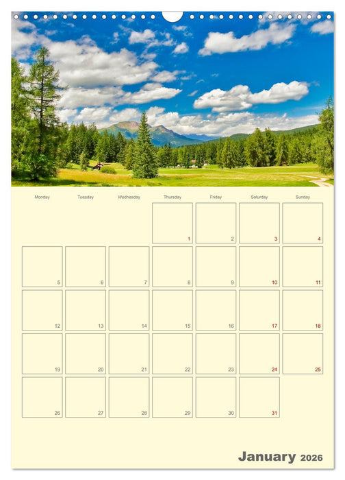 Romantic Northern Italy (CALVENDO Monthly Calendar 2026)