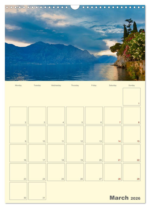 Romantic Northern Italy (CALVENDO Monthly Calendar 2026)