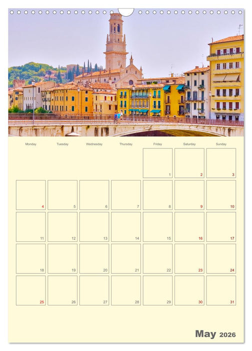 Romantic Northern Italy (CALVENDO Monthly Calendar 2026)