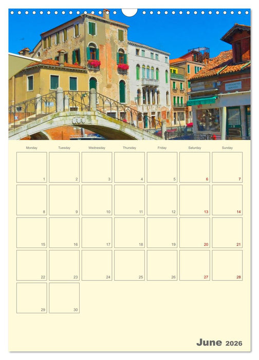 Romantic Northern Italy (CALVENDO Monthly Calendar 2026)