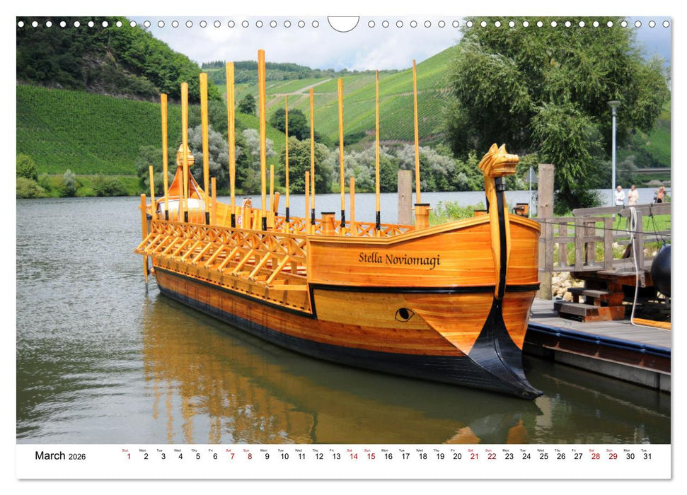 The Moselle valley - Along the Moselle river from Trier to Koblenz (CALVENDO Monthly Calendar 2026)