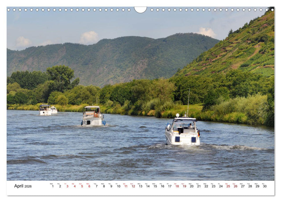 The Moselle valley - Along the Moselle river from Trier to Koblenz (CALVENDO Monthly Calendar 2026)