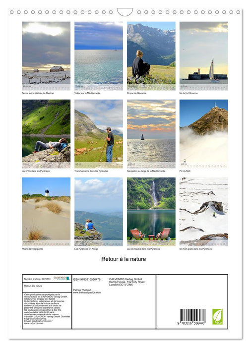 Retour à la nature (CALVENDO Calendrier mensuel 2026)