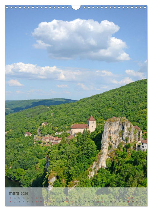 VILLAGES Occitanie (CALVENDO Calendrier mensuel 2026)
