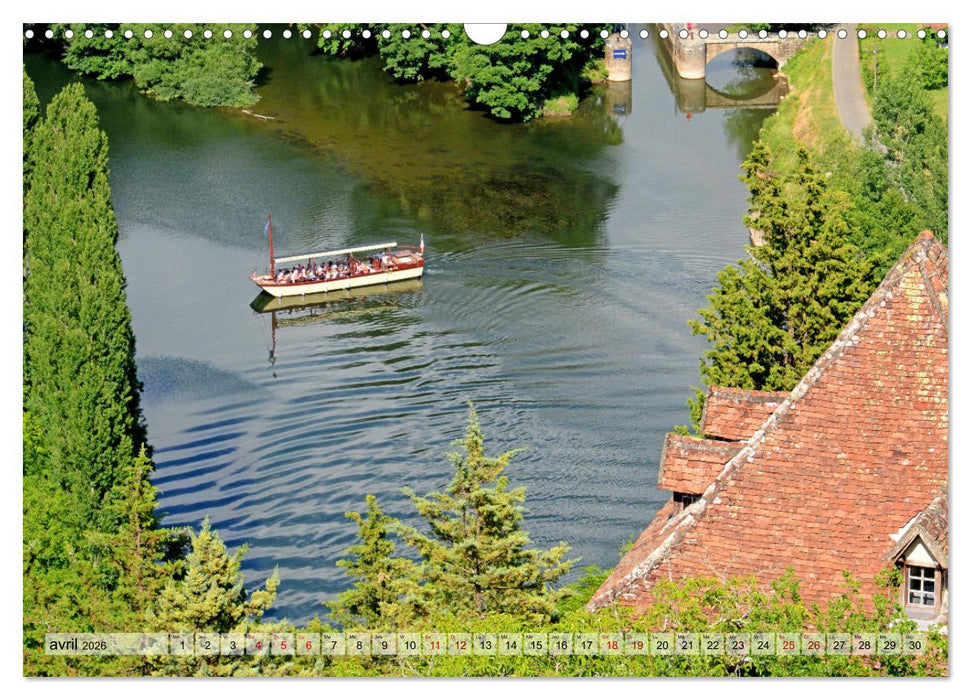 Saint-Cirq-Lapopie Village (CALVENDO Calendrier mensuel 2026)