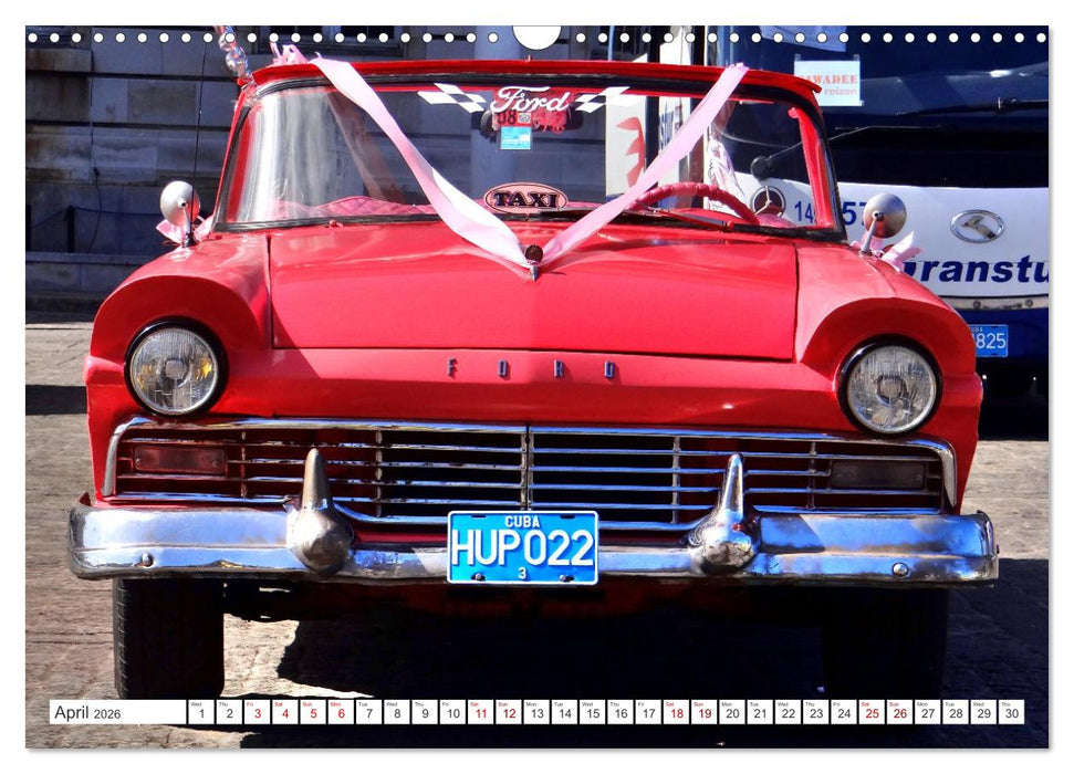 Classic Beauties - Wedding cars in Havana (CALVENDO Monthly Calendar 2026)