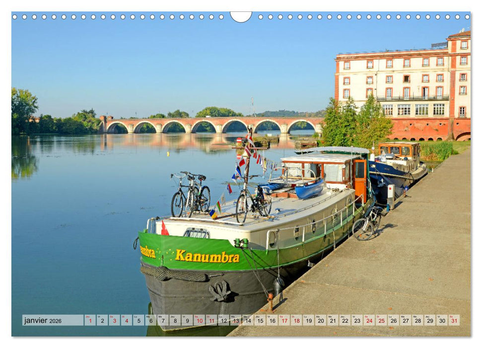 Occitanie fluviale (CALVENDO Calendrier mensuel 2026)