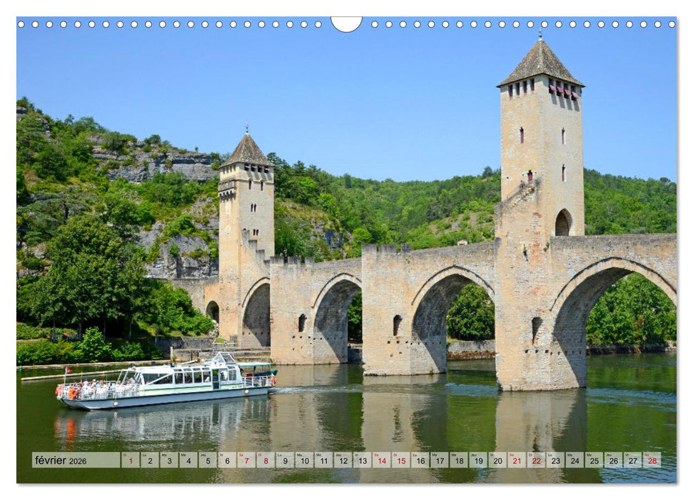 Occitanie fluviale (CALVENDO Calendrier mensuel 2026)