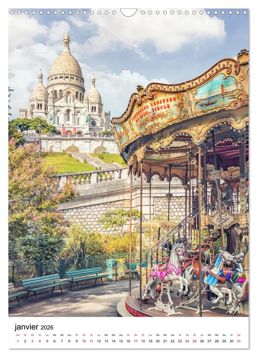 Visite de Paris (CALVENDO Calendrier mensuel 2026)