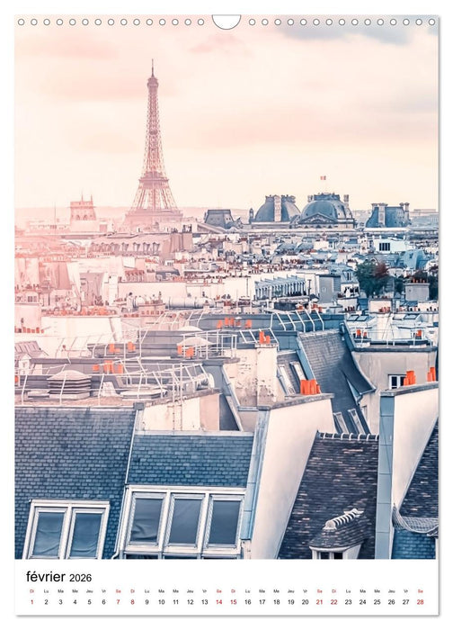 Visite de Paris (CALVENDO Calendrier mensuel 2026)