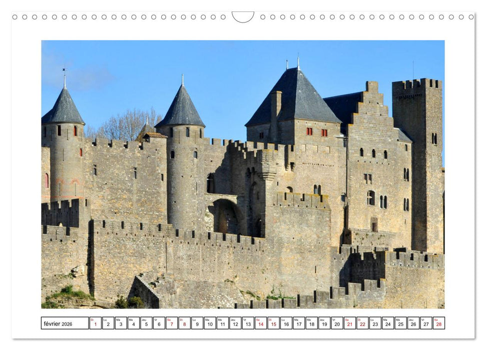 Châteaux OCCITANIE (CALVENDO Calendrier mensuel 2026)