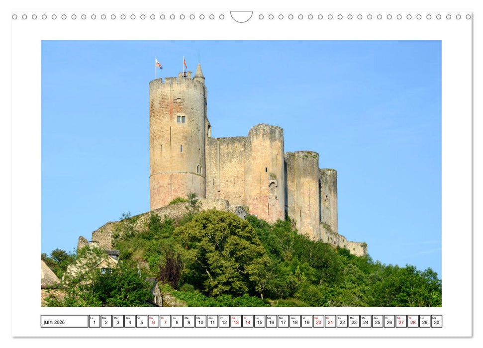 Châteaux OCCITANIE (CALVENDO Calendrier mensuel 2026)