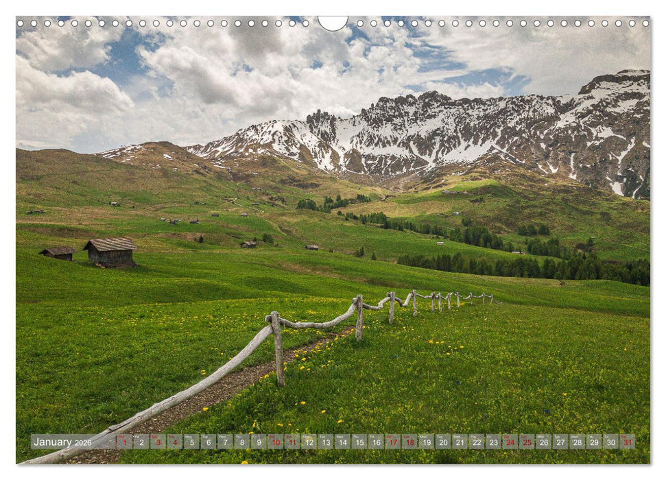 Fascinating Dolomite Alps (CALVENDO Monthly Calendar 2026)