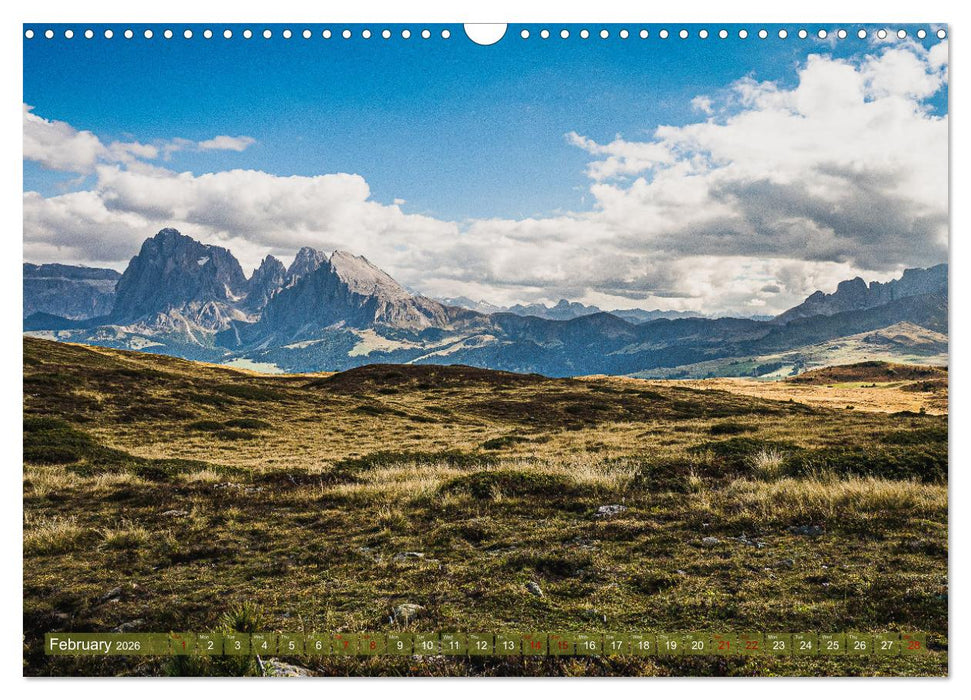 Fascinating Dolomite Alps (CALVENDO Monthly Calendar 2026)