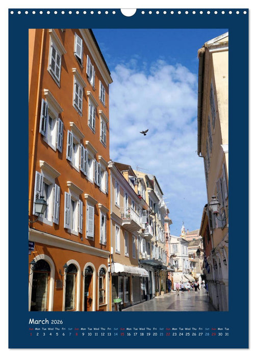 Corfu - Island of joie de vivre (CALVENDO Monthly Calendar 2026)
