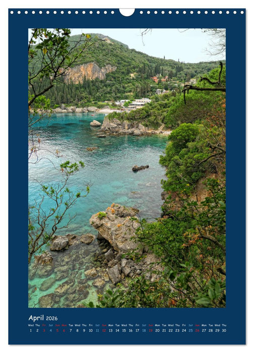 Corfu - Island of joie de vivre (CALVENDO Monthly Calendar 2026)