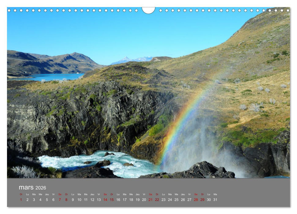 Patagonie Chilienne (CALVENDO Calendrier mensuel 2026)