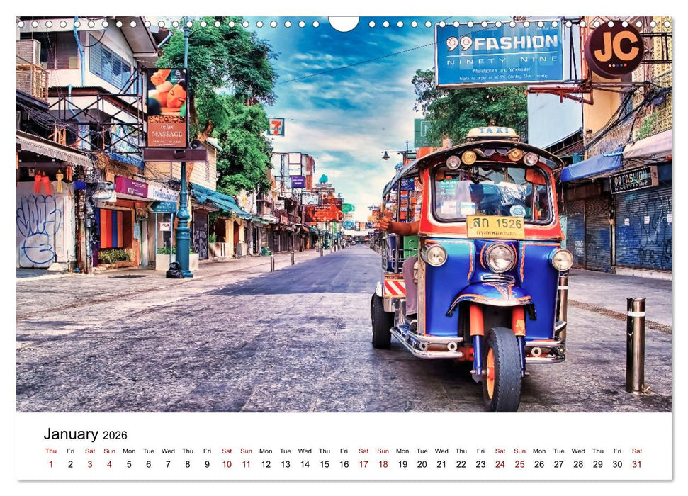 Amazing visit to Thailand (CALVENDO Monthly Calendar 2026)