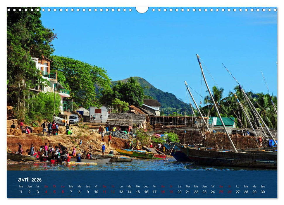 Autour de Nosy Be (CALVENDO Calendrier mensuel 2026)