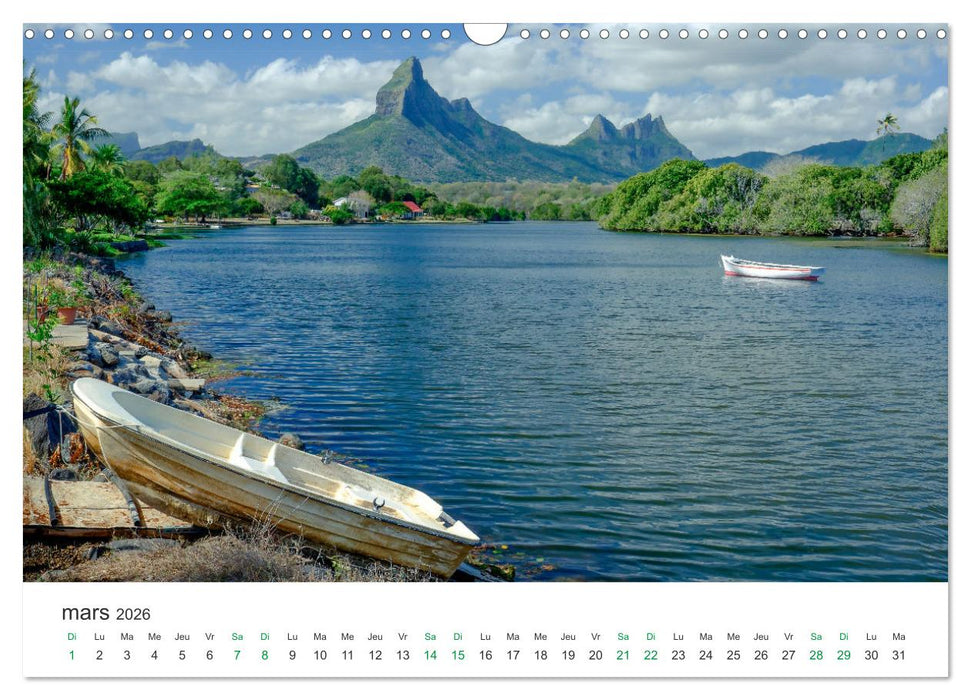 Magnifique île Maurice (CALVENDO Calendrier mensuel 2026)