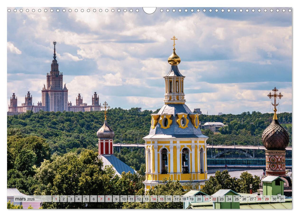 Perspectives de Moscou (CALVENDO Calendrier mensuel 2026)