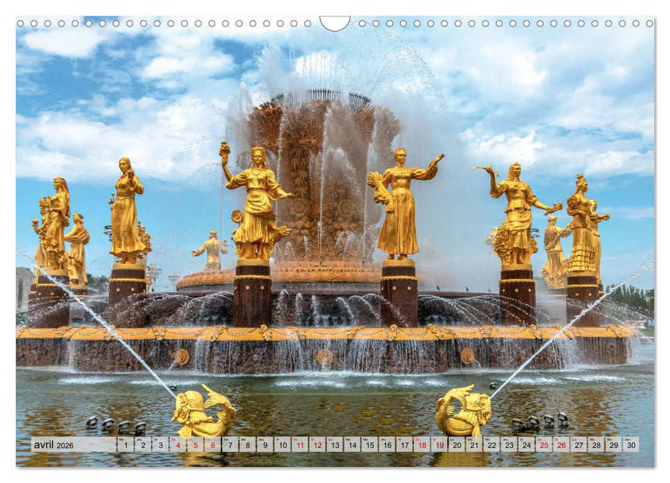 Perspectives de Moscou (CALVENDO Calendrier mensuel 2026)