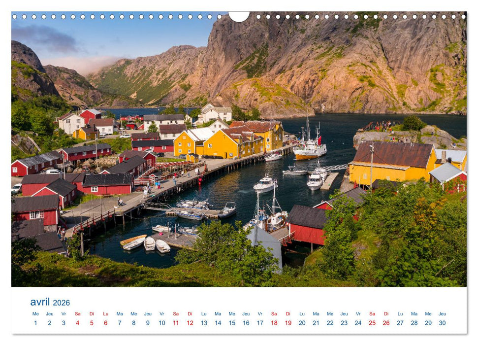 Un été aux Iles Lofoten (CALVENDO Calendrier mensuel 2026)