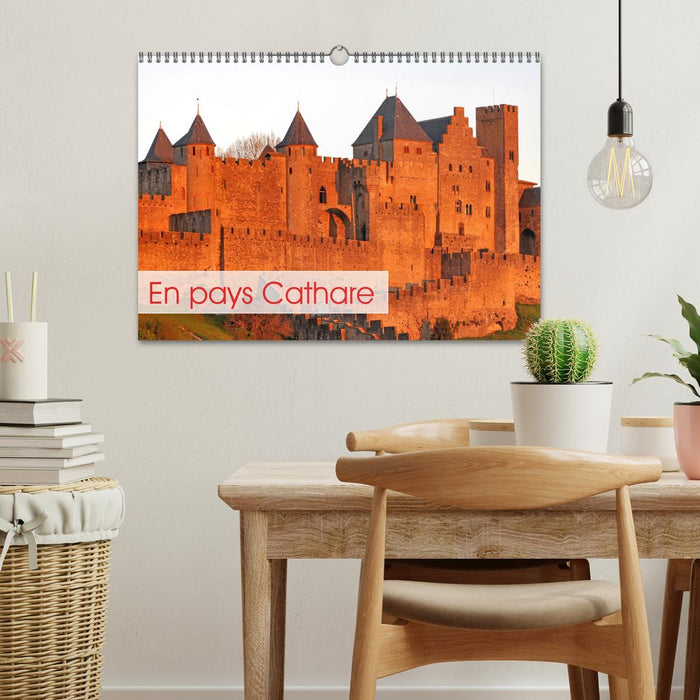 En pays Cathare (CALVENDO Calendrier mensuel 2026)