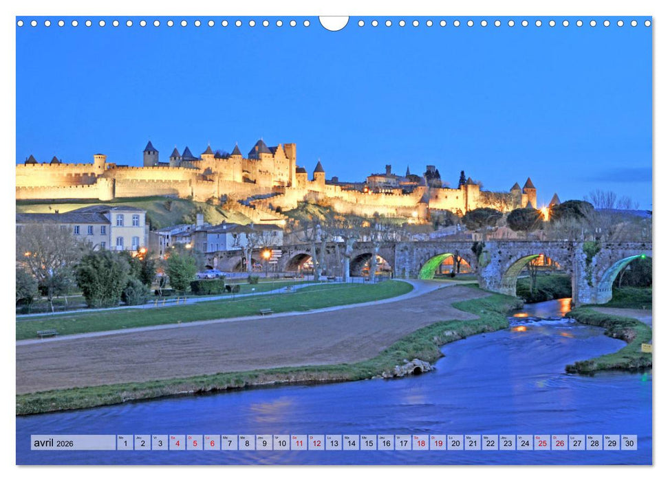 En pays Cathare (CALVENDO Calendrier mensuel 2026)