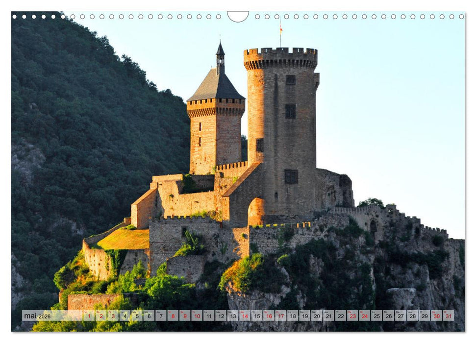 En pays Cathare (CALVENDO Calendrier mensuel 2026)