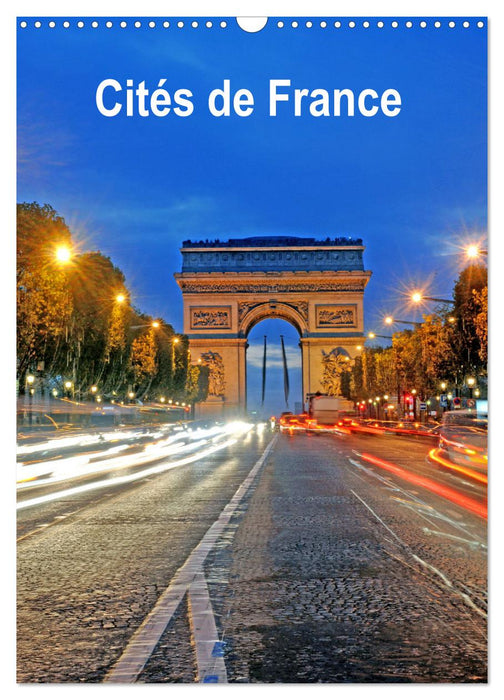 Cités de France (CALVENDO Calendrier mensuel 2026)