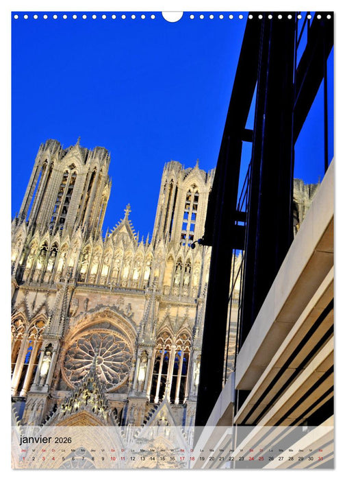 Cités de France (CALVENDO Calendrier mensuel 2026)