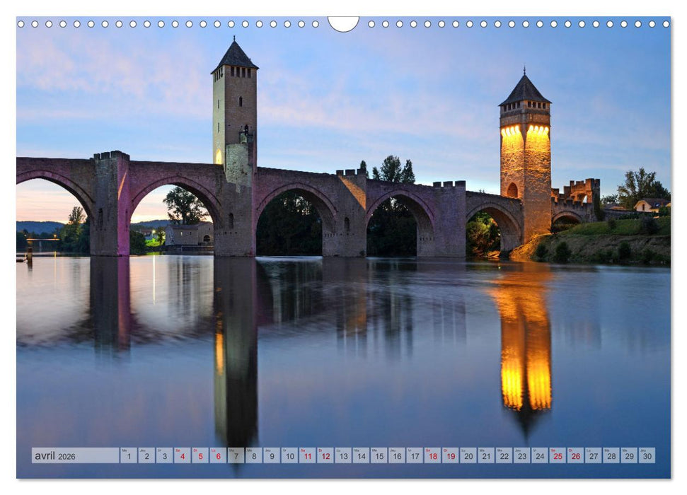 Villes d'Occitanie (CALVENDO Calendrier mensuel 2026)