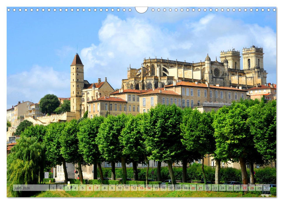 Villes d'Occitanie (CALVENDO Calendrier mensuel 2026)