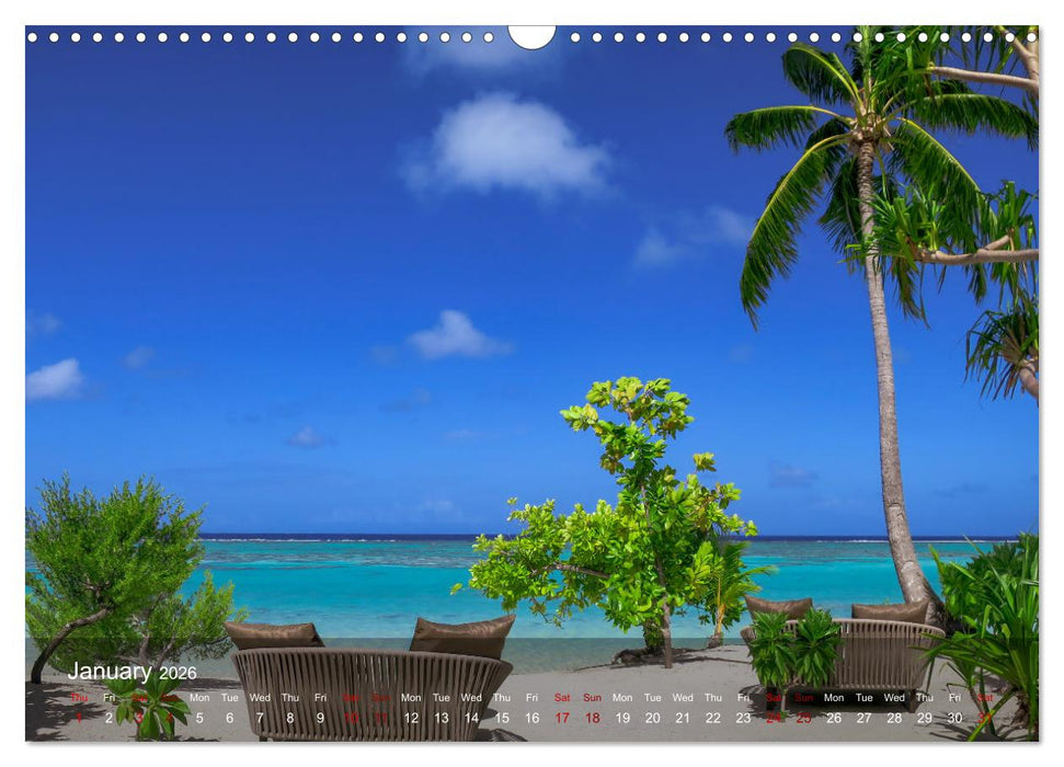 Dream Beaches worldwide (CALVENDO Monthly Calendar 2026)