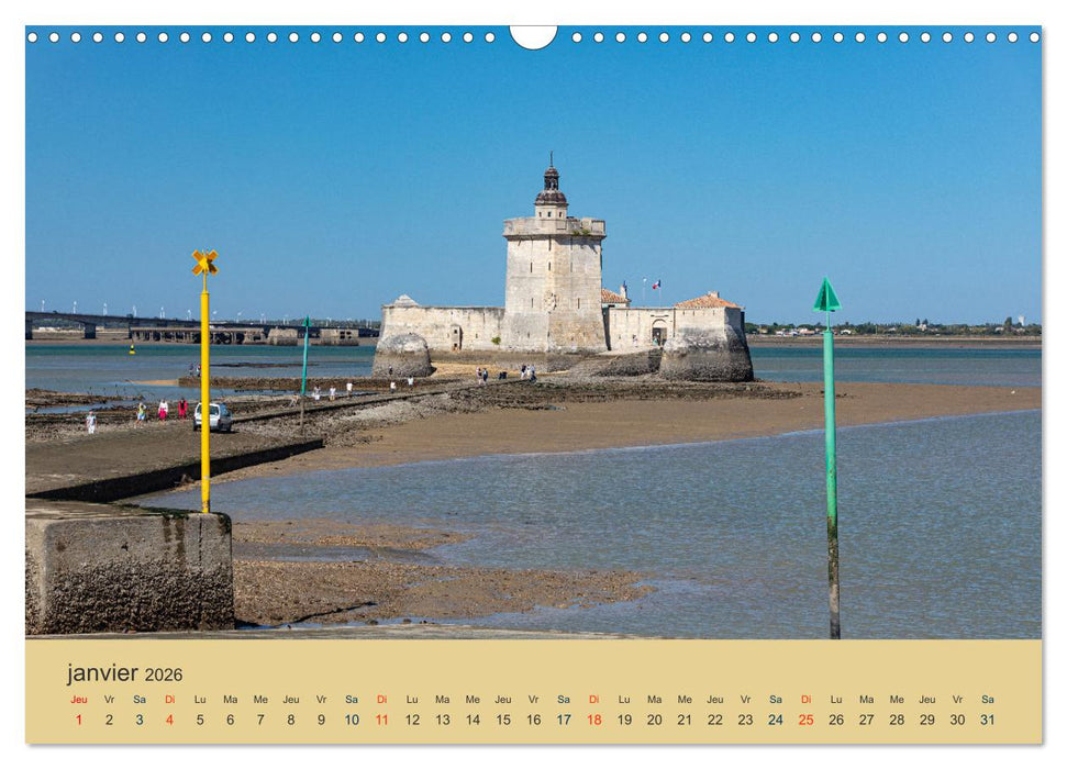 Charente-Maritime vacances sur la côte atlantique (CALVENDO Calendrier mensuel 2026)