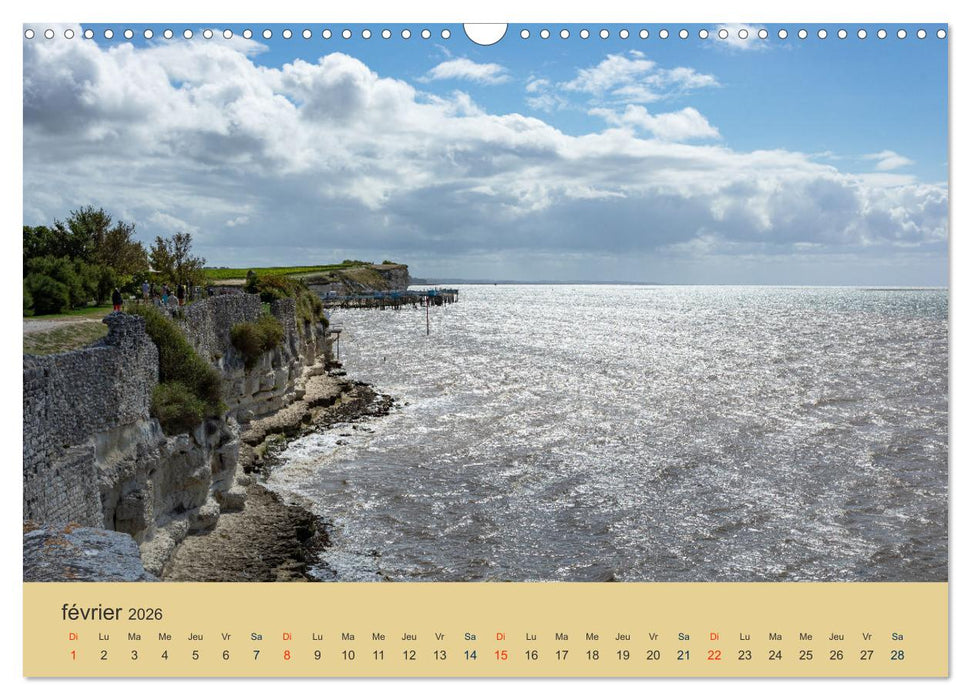 Charente-Maritime vacances sur la côte atlantique (CALVENDO Calendrier mensuel 2026)