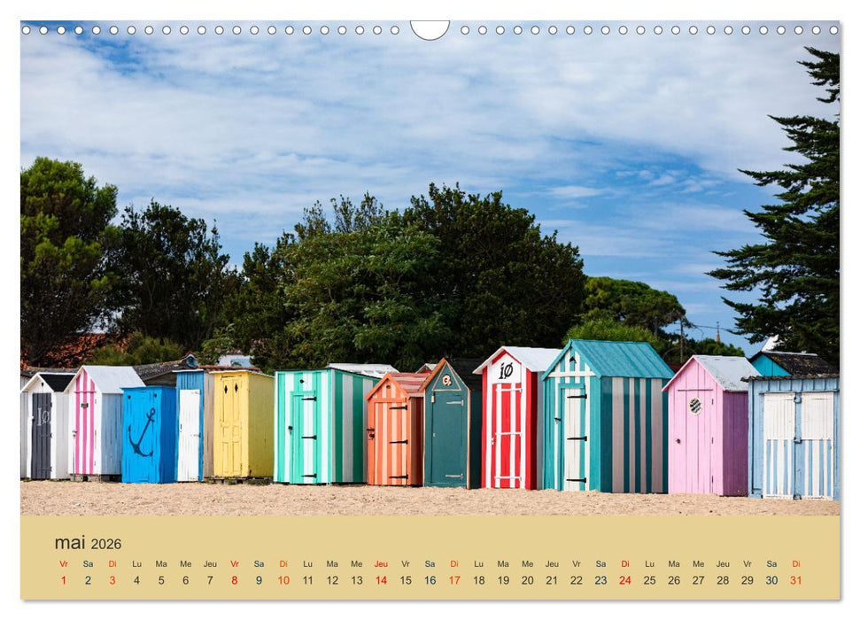 Charente-Maritime vacances sur la côte atlantique (CALVENDO Calendrier mensuel 2026)