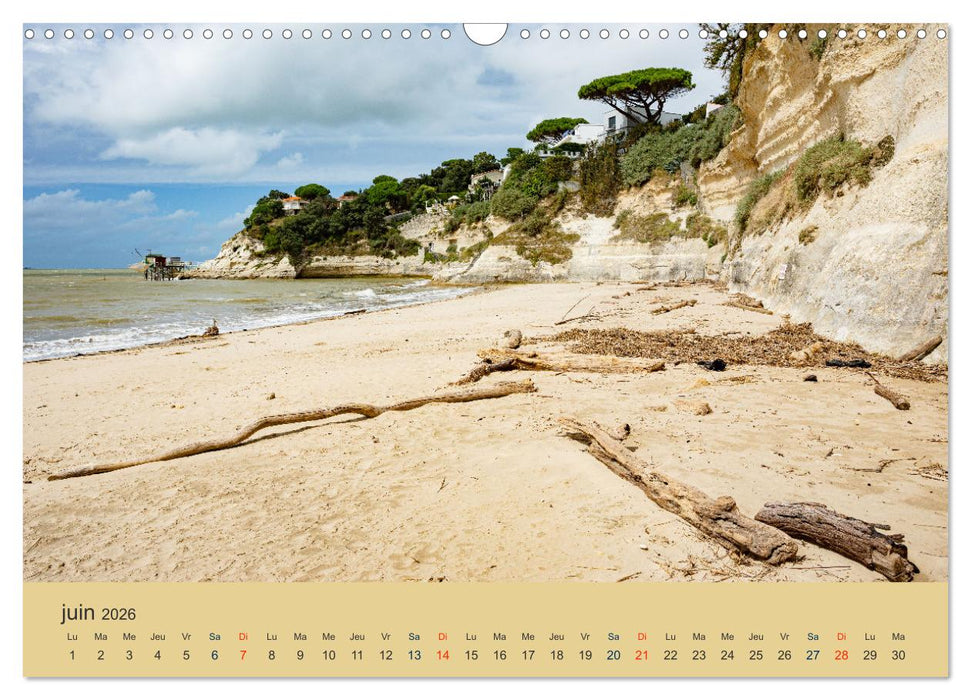 Charente-Maritime vacances sur la côte atlantique (CALVENDO Calendrier mensuel 2026)