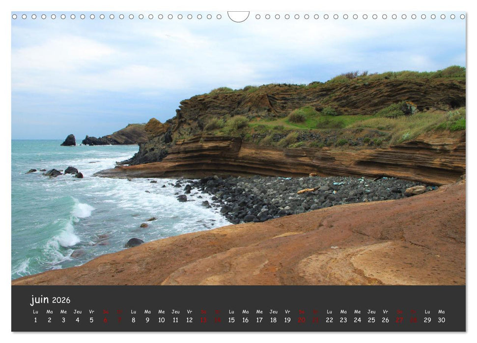 Le Cap d'Agde - Terre volcanique (CALVENDO Calendrier mensuel 2026)