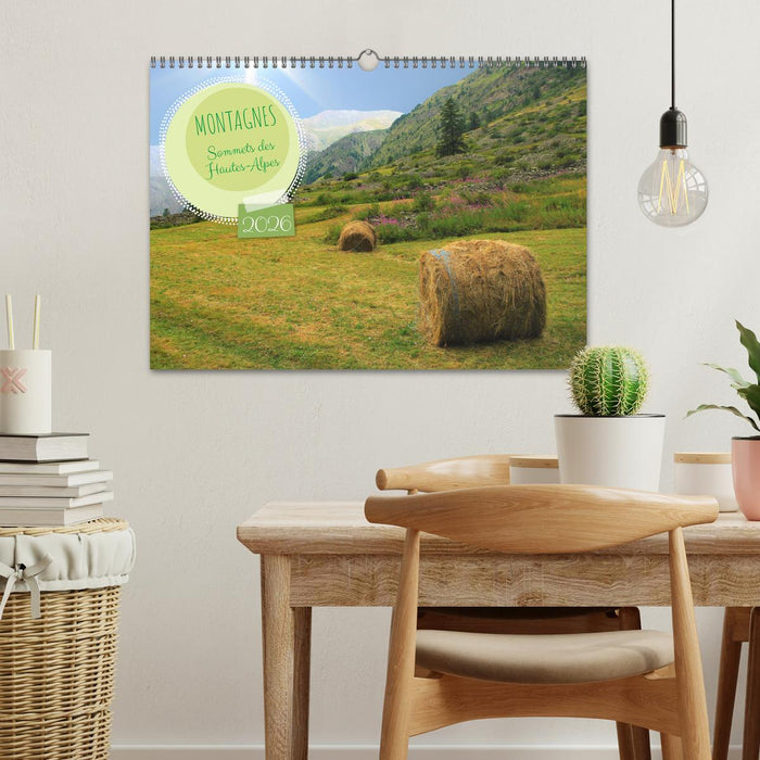 MONTAGNES Sommets des Hautes-Alpes (CALVENDO Calendrier mensuel 2026)