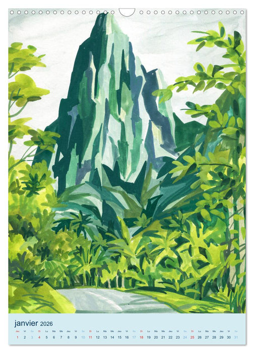 MERVEILLEUSE MOORÉA (CALVENDO Calendrier mensuel 2026)