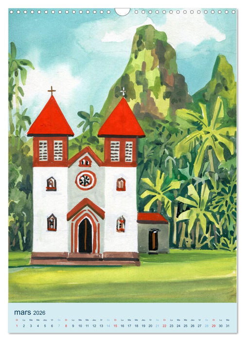 MERVEILLEUSE MOORÉA (CALVENDO Calendrier mensuel 2026)